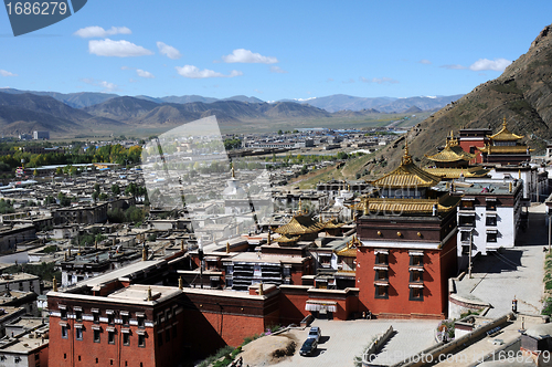 Image of Historic lamasery in Shigatse,Tibet