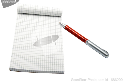 Image of Notebook and pen