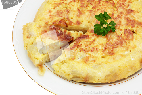 Image of spanish omelet of potatoes