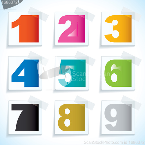 Image of Number paper tags