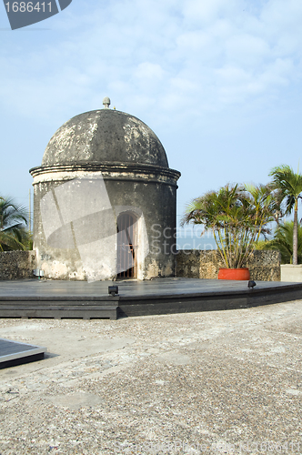Image of sentry box lookout The Wall Cartagena Colombia South America
