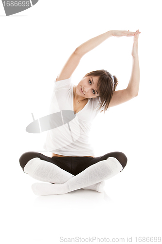 Image of Image of a girl practicing yoga