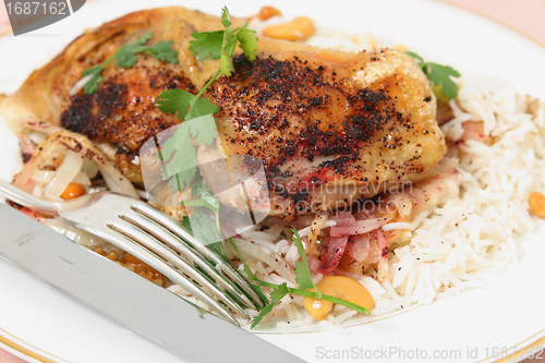 Image of Sumac chicken and cashew rice meal