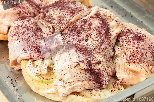 Image of Lebanese sumac chicken raw