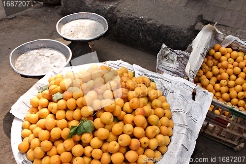 Image of Apricots on a Cairo street