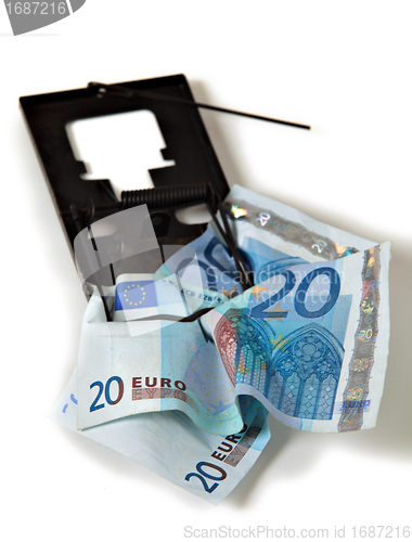 Image of Euro money financial trap vertical