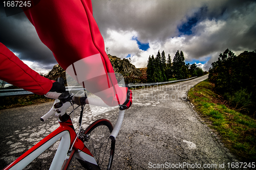 Image of Cyclist on the road