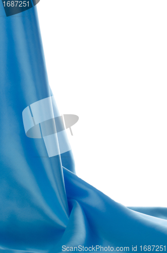 Image of Blue satin