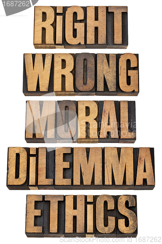 Image of moral dilemma concept