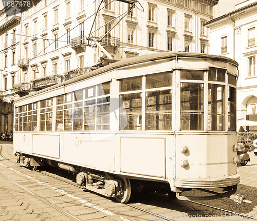 Image of Vintage tram, Milan