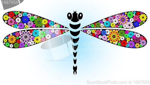 Image of Vivid fantasy dragonfly