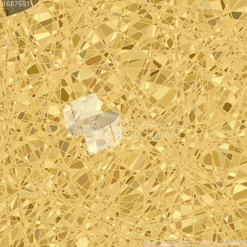 Image of Gold mosaic background. EPS 8