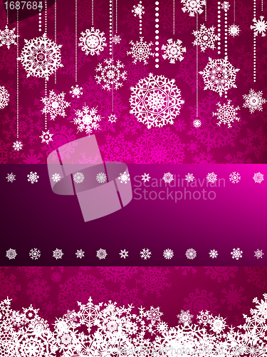 Image of background with christmas snowflake. EPS 8