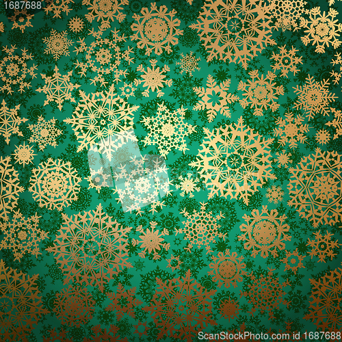 Image of Christmas pattern snowflake background. EPS 8