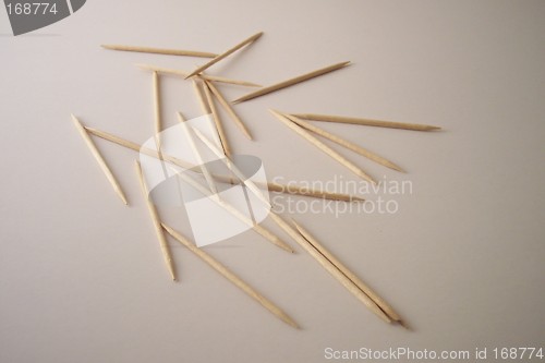 Image of spread toothpicks