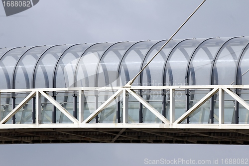 Image of modern pedestrian bridge