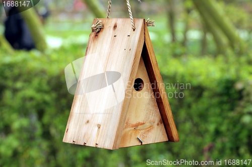 Image of wooden bird house