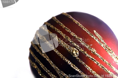 Image of isolated christmas sphere