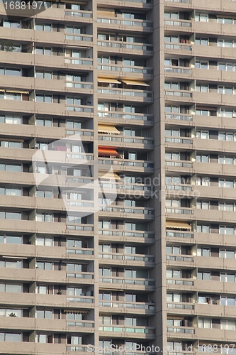 Image of plenty balcony building background