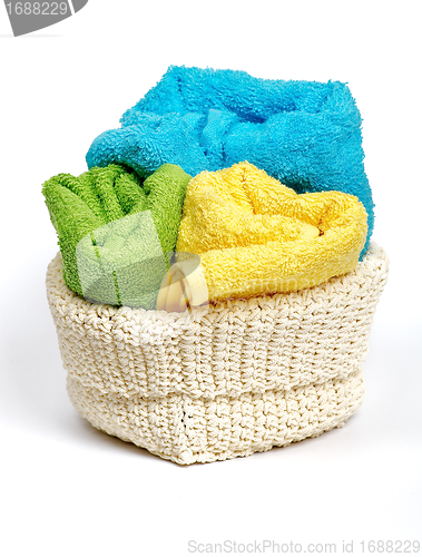 Image of Multi-colored towels 