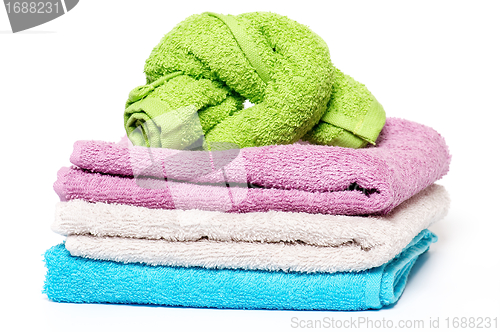 Image of Multi-colored towels 
