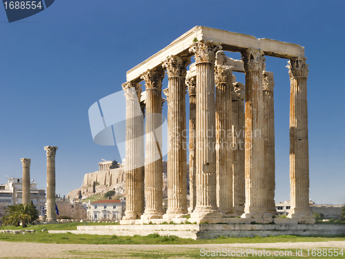Image of  Olympian Zeus temple, Athens, Greece 