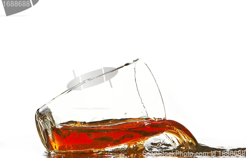 Image of cola glass and cola splashing