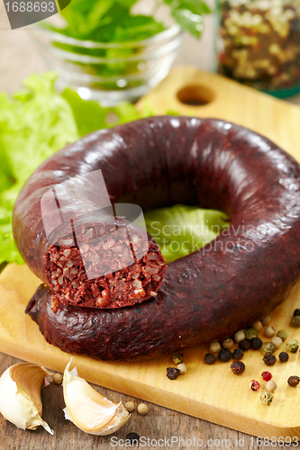 Image of homemade blood sausage