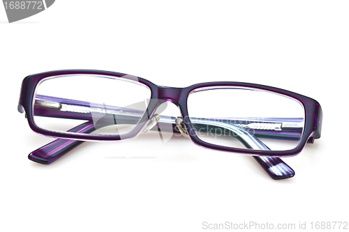 Image of A pair of purple glasses