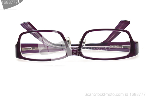 Image of A pair of purple glasses