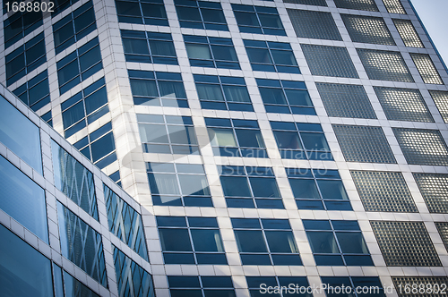 Image of Blue glass office facade