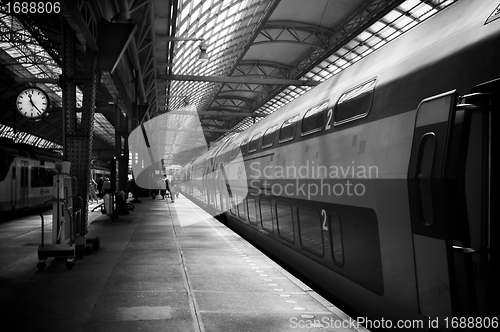 Image of Platform at Amsterdam train station