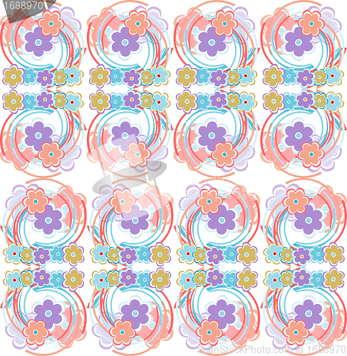 Image of Vector abstract flower background