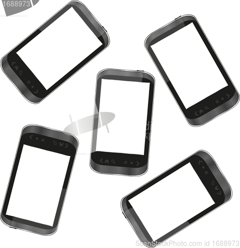 Image of smart phone for mobile communication background