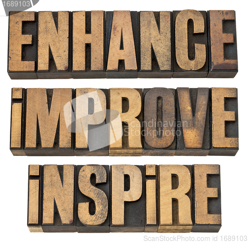 Image of enhance, improve, inspire