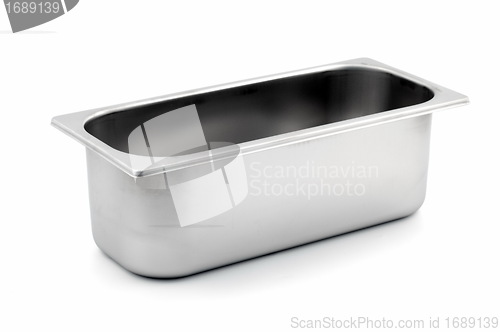 Image of Rectangular Ice-cream shop metal container