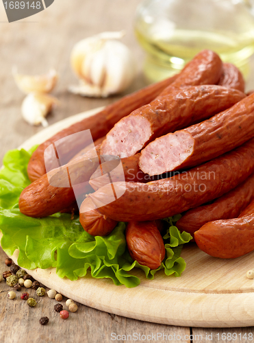 Image of delicious smoked sausages