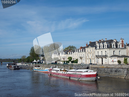 Image of Angers, quai des Carmes, France, Europe