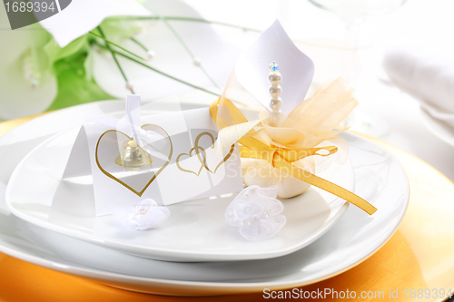 Image of Wedding place setting