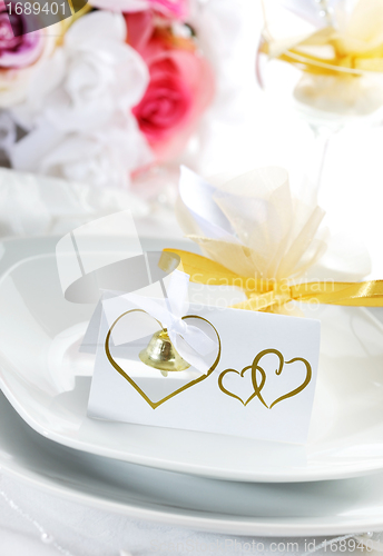 Image of Wedding place setting