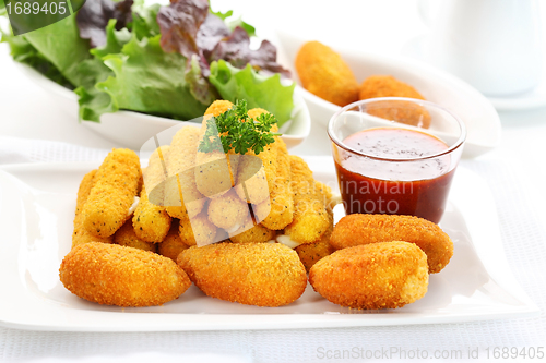 Image of Fried cheese sticks