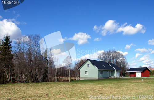Image of The house and sky