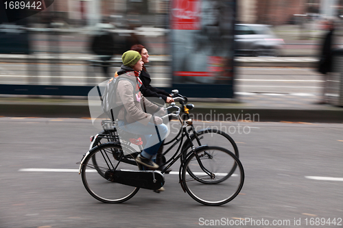 Image of Friends on bicycles