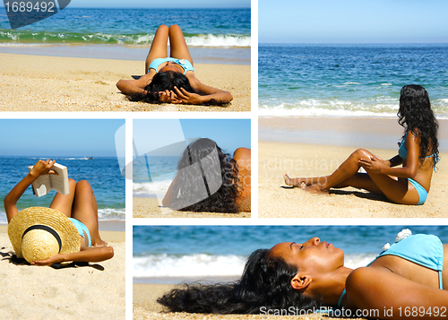 Image of Woman at the beach