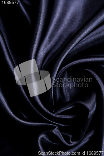 Image of Smooth elegant black silk 