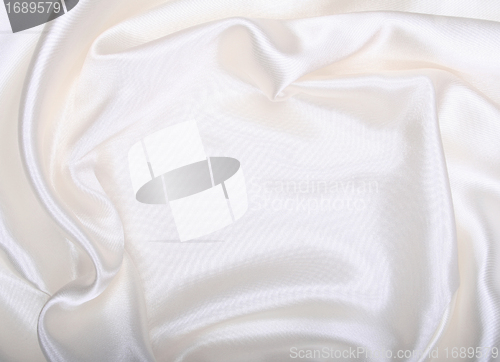 Image of Smooth elegant white silk