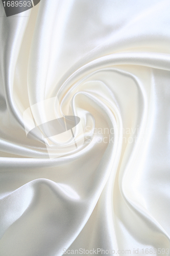 Image of Smooth elegant white silk can use as wedding background 