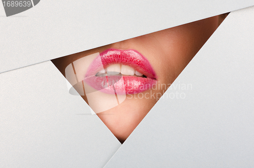 Image of Beautiful female lips