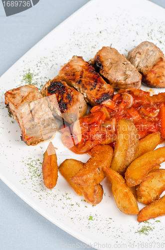 Image of Grilled kebab pork meat