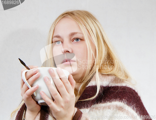 Image of girl with a cup